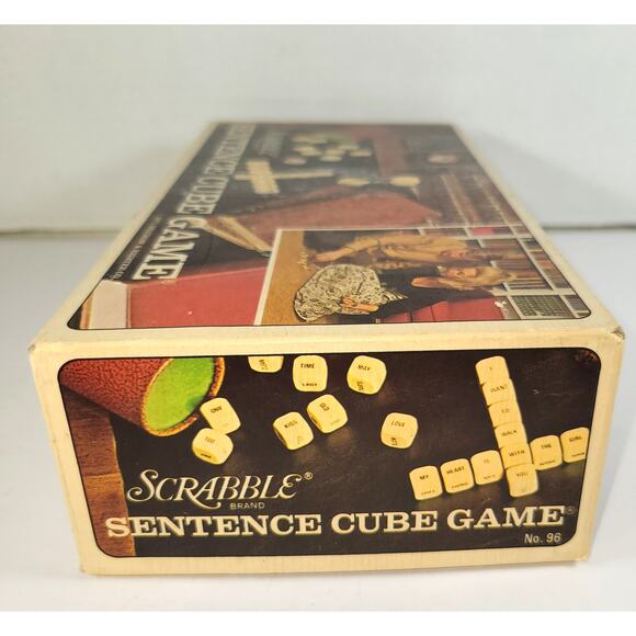 Vintage 1971 Scrabble Sentence Cube Board Game by Selchow & Righter - Picture 13 of 16
